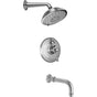 California Faucets - Miramar StyleTherm 1/2'' Thermostatic Shower System with Showerhead and Tub Spout - Gloss White