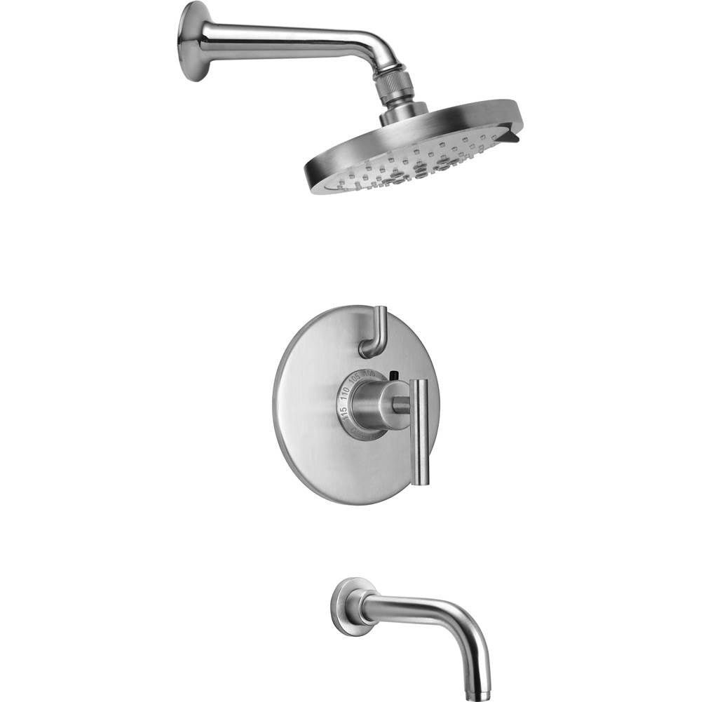 California Faucets - Tiburon StyleTherm 1/2'' Thermostatic Shower System with Showerhead and Tub Spout - Gloss White