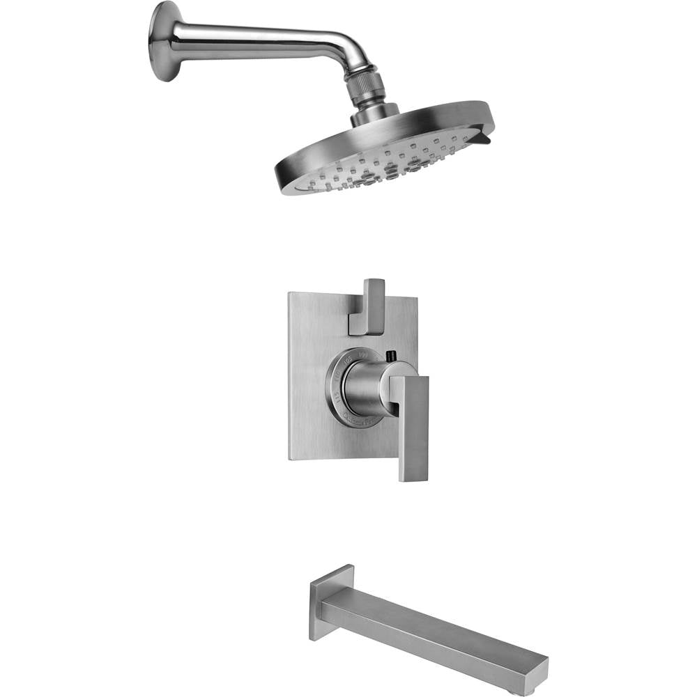 California Faucets - Morro Bay StyleTherm 1/2'' Thermostatic Shower System with Showerhead and Tub Spout - Gloss White