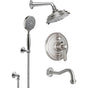 California Faucets - Montecito StyleTherm 1/2'' Thermostatic Shower System with Handshower Hook and Tub Spout - Gloss White