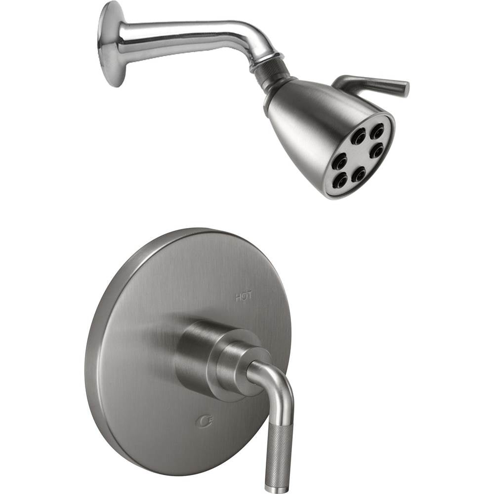 California Faucets - Descanso Pressure Balance Shower System with Single Showerhead - Gloss White