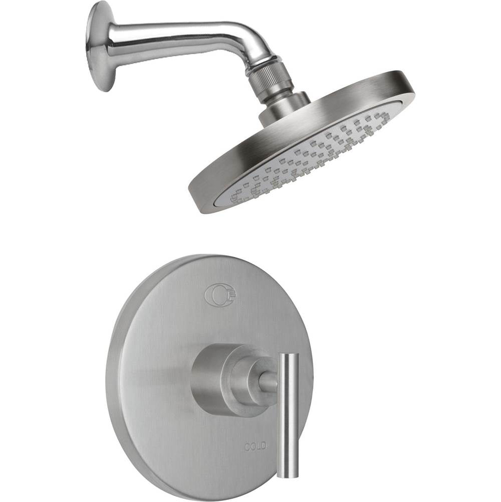 California Faucets - Tiburon Pressure Balance Shower System with Single Showerhead - Gloss White