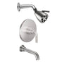 California Faucets - Descanso Pressure Balance Shower System with Single Showerhead and Tub Spout - Gloss White