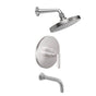 California Faucets - Rincon Bay Pressure Balance Shower System with Single Showerhead and Tub Spout - Gloss White