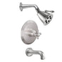 California Faucets - Monterey Pressure Balance Shower System with Single Showerhead and Tub Spout - Gloss White