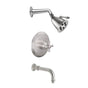 California Faucets - Miramar Pressure Balance Shower System with Single Showerhead and Tub Spout - Gloss White