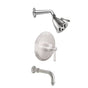 California Faucets - Miramar Pressure Balance Shower System with Single Showerhead and Tub Spout - Gloss White