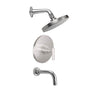 California Faucets - Tiburon Pressure Balance Shower System with Single Showerhead and Tub Spout - Gloss White