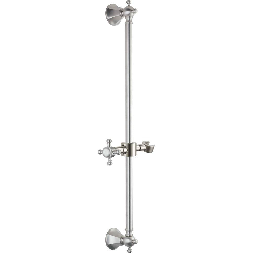 California Faucets - Wall Mounted Slide Bar - Gloss White