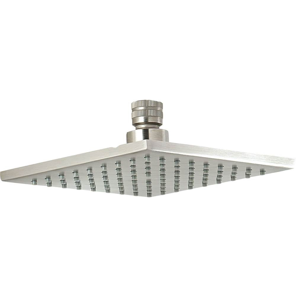 California Faucets - 6'' Ultra-Thin Square Showerhead - Gloss White