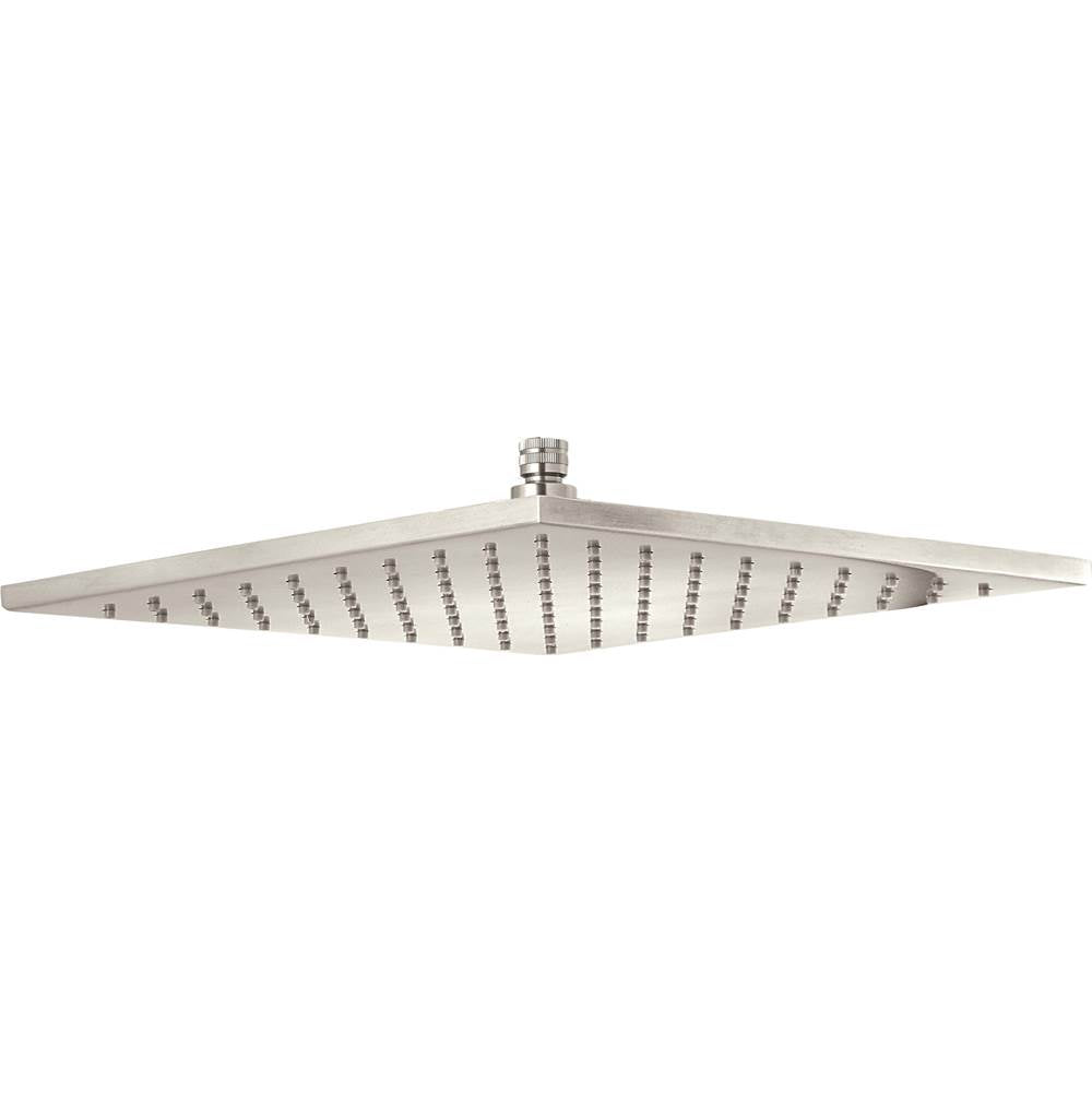 California Faucets - 16'' Ultra-Thin Square Showerhead - Gloss White