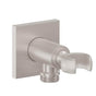 California Faucets - Supply Elbow with Handshower Holder - Square Base - Gloss White