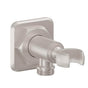 California Faucets - Supply Elbow with Handshower Holder - Quad Base - Gloss White