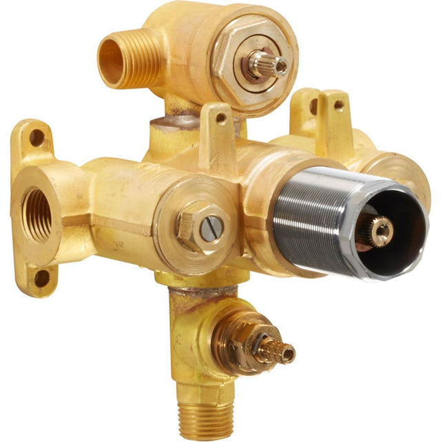 California Faucets - StyleTherm 1/2'' Thermostatic Rough Valve with Integral Non-Shared Dual Outlets and Integral Single Volume Control