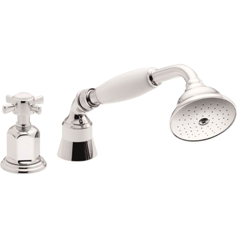 California Faucets - Complete Handshower & Diverter for Roman Tub - Gloss White