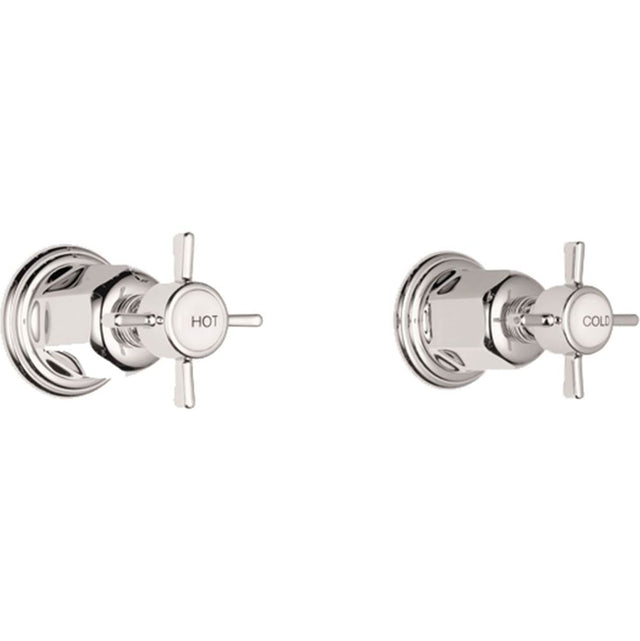 California Faucets - 2 Handle Tub or Shower Trim Only - Gloss White