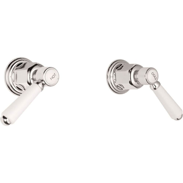 California Faucets - 2 Handle Tub or Shower Trim Only - Gloss White