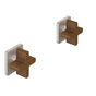 California Faucets - 2 Handle Tub or Shower Trim Only - Gloss White
