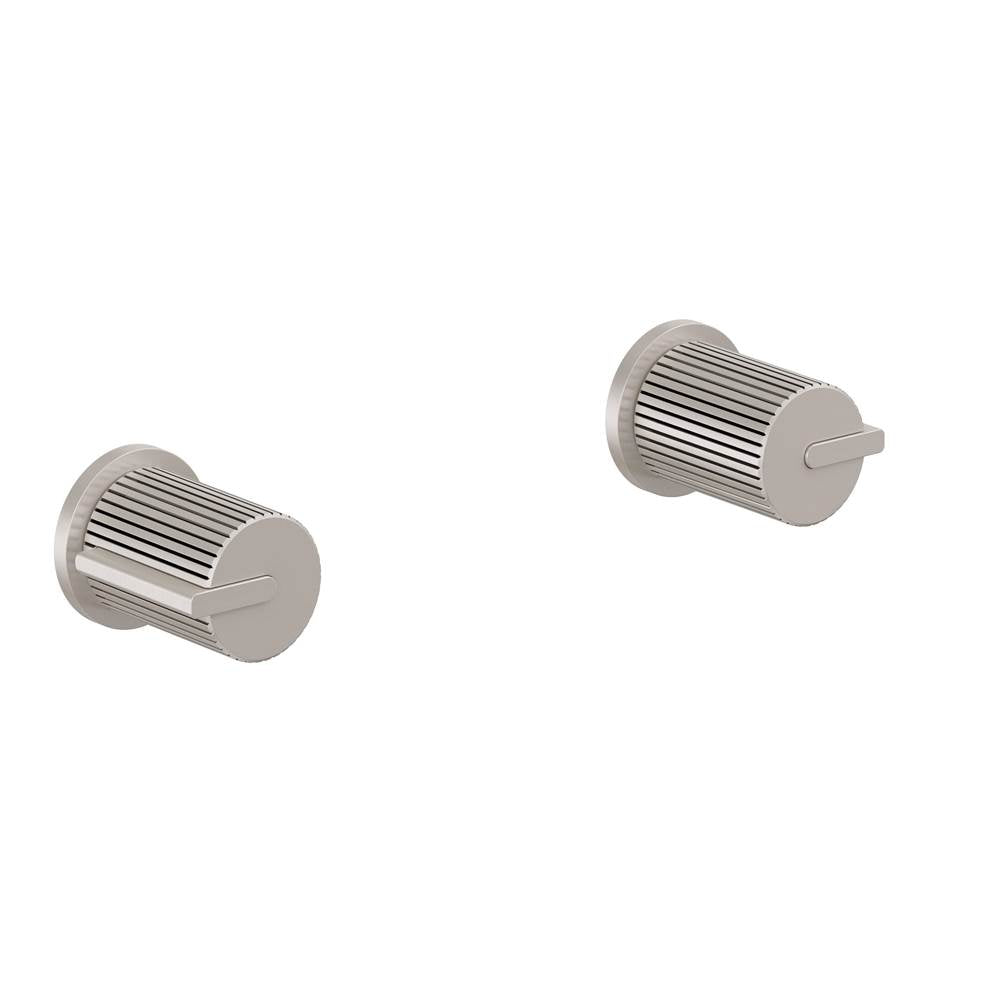 California Faucets - 2 Handle Tub or Shower Trim Only - Ultra Stainless Steel Pvd