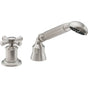 California Faucets - Complete Handshower & Diverter for Roman Tub - Gloss White