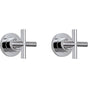 California Faucets - 2 Handle Tub or Shower Trim Only - Gloss White