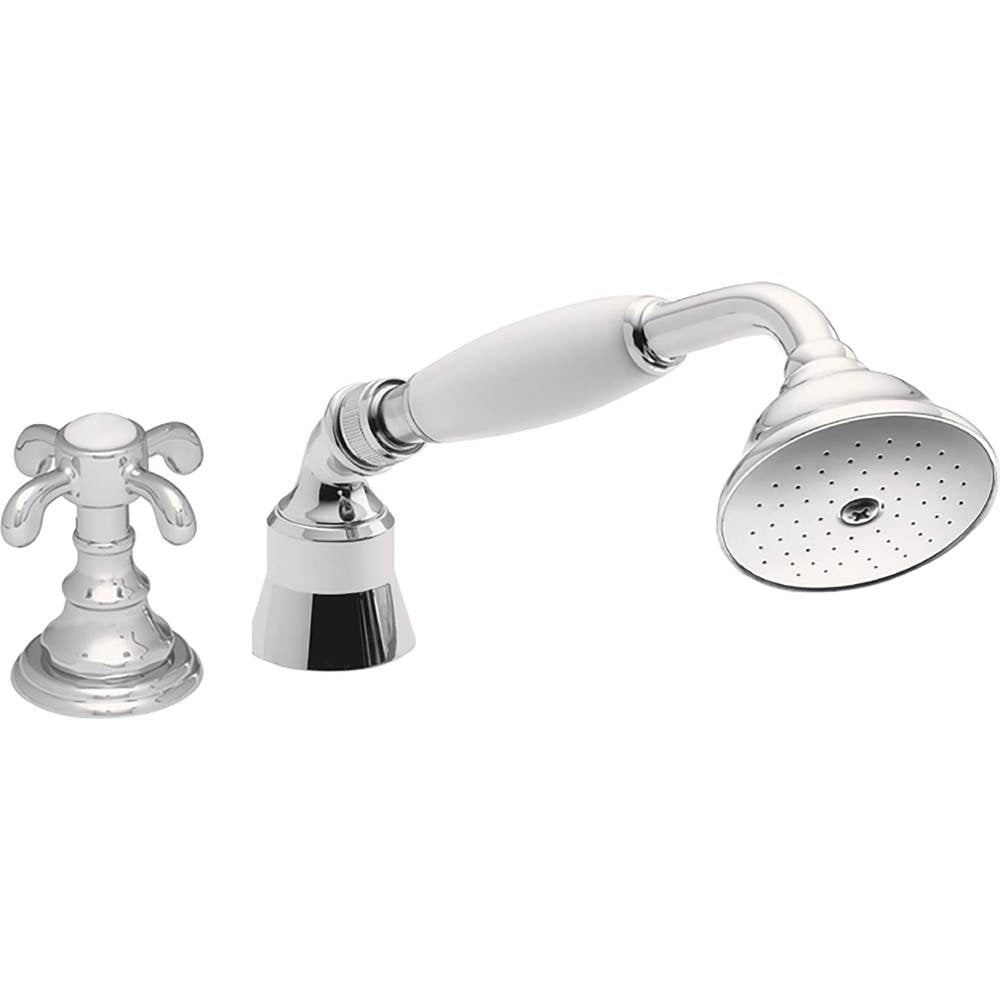 California Faucets - Complete Handshower & Diverter for Roman Tub - Gloss White