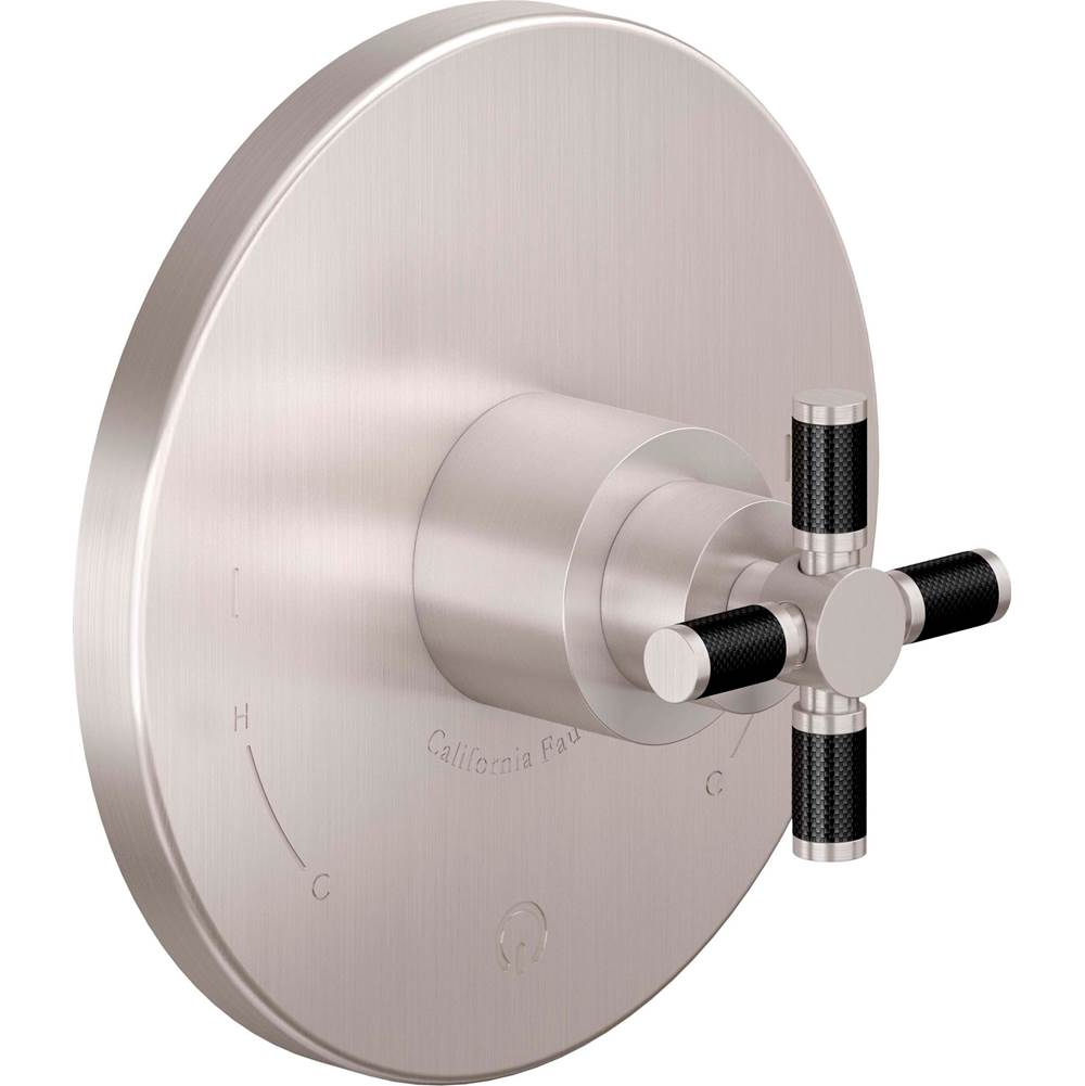 California Faucets - Dual Pressure Balance Trim Only - Gloss White