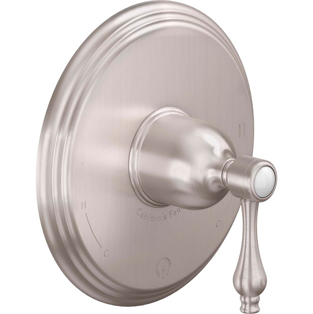 California Faucets - Dual Pressure Balance Trim Only - Gloss White