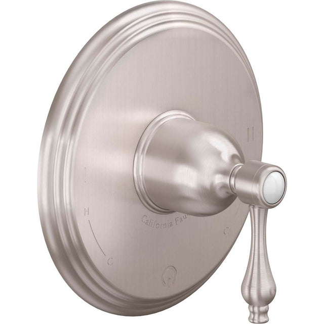 California Faucets - Dual Pressure Balance Trim Only - Gloss White