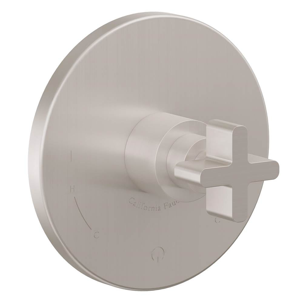 California Faucets - Dual Pressure Balance Trim Only - Gloss White