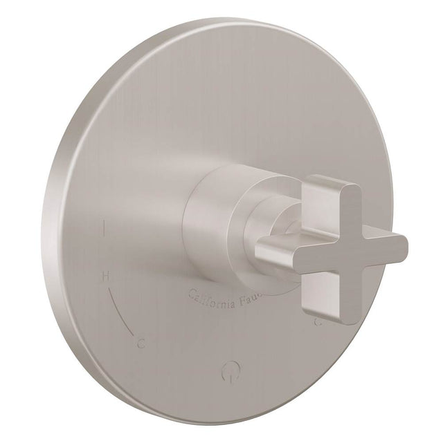 California Faucets - Dual Pressure Balance Trim Only - Gloss White