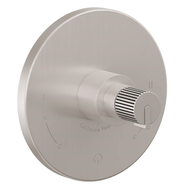 California Faucets - Dual Pressure Balance Trim Only - Ultra Stainless Steel Pvd