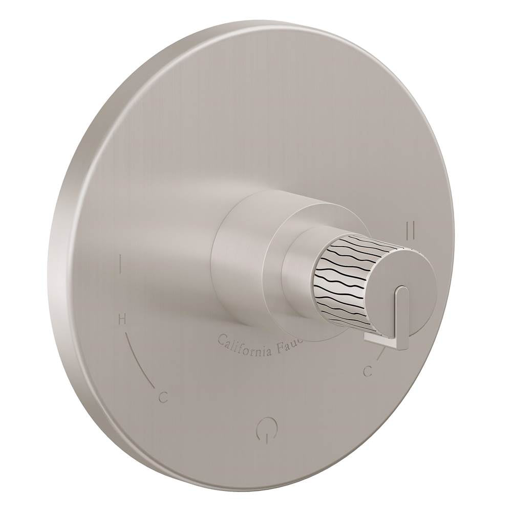 California Faucets - Dual Pressure Balance Trim Only - Ultra Stainless Steel Pvd