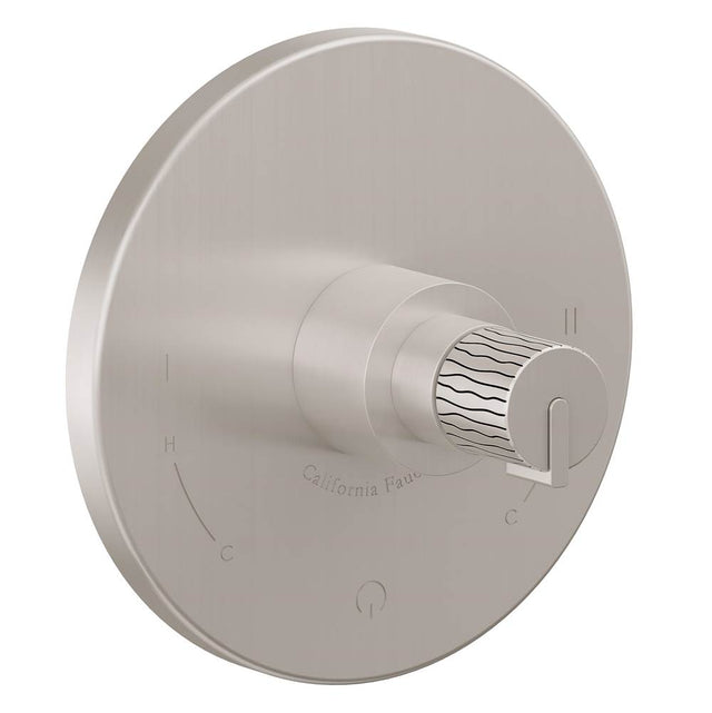 California Faucets - Dual Pressure Balance Trim Only - Ultra Stainless Steel Pvd
