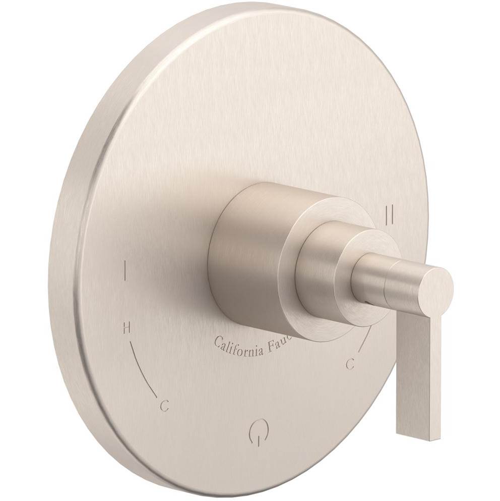 California Faucets - Dual Pressure Balance Trim Only - Gloss White