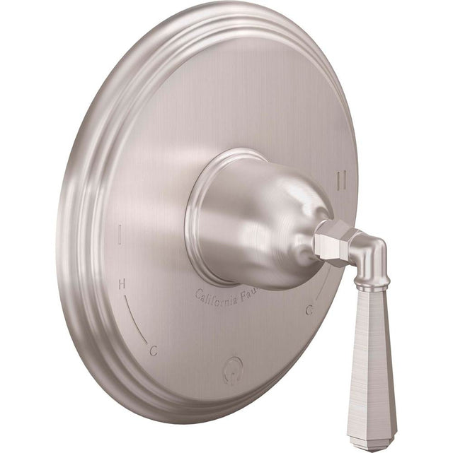 California Faucets - Dual Pressure Balance Trim Only - Gloss White