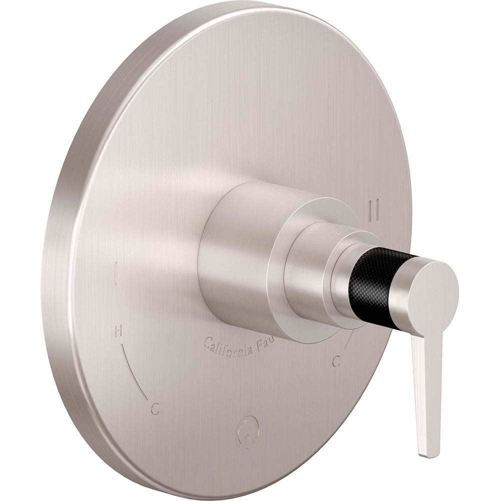 California Faucets - Dual Pressure Balance Trim Only - Gloss White