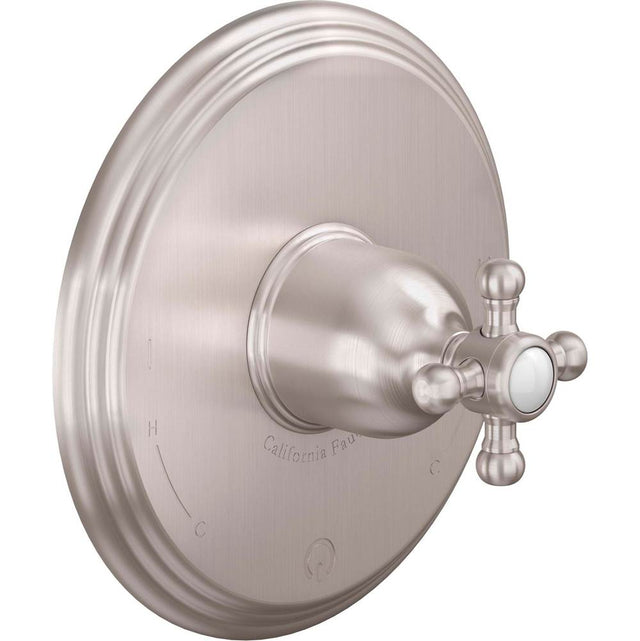 California Faucets - Dual Pressure Balance Trim Only - Gloss White