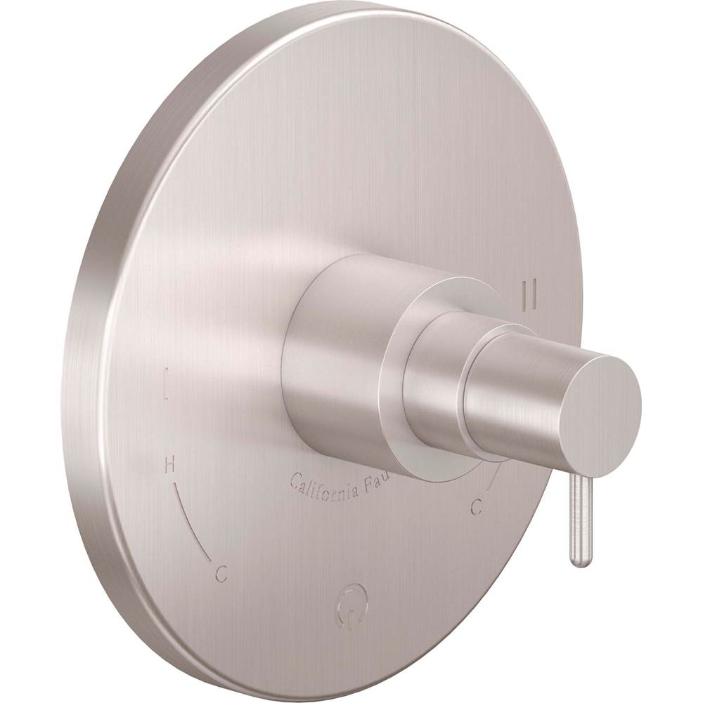California Faucets - Dual Pressure Balance Trim Only - Gloss White