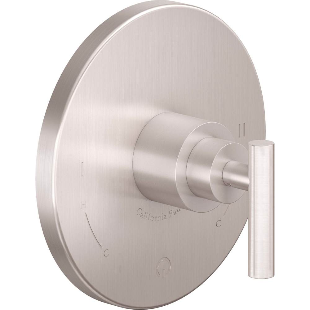 California Faucets - Dual Pressure Balance Trim Only - Gloss White