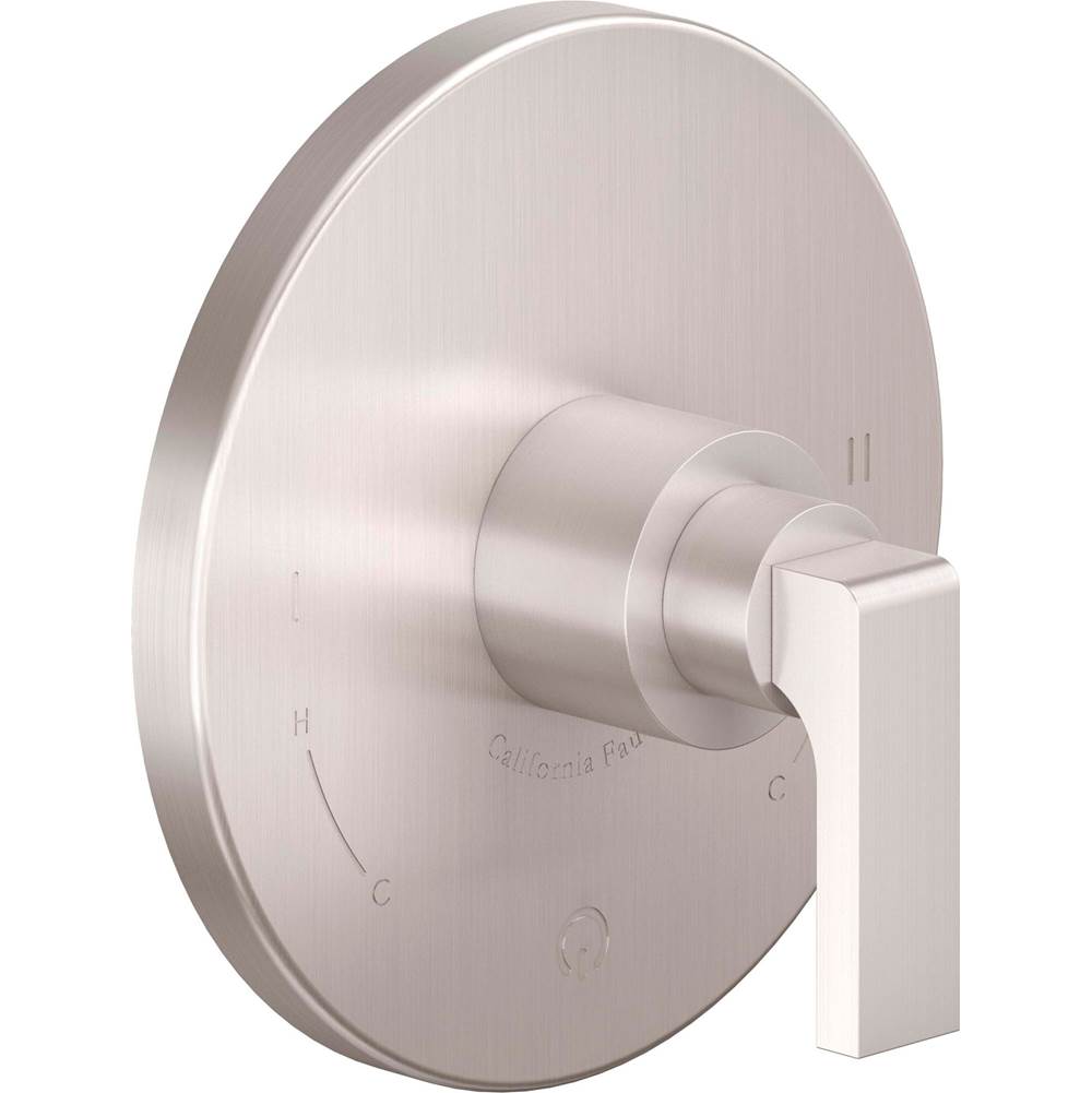 California Faucets - Dual Pressure Balance Trim Only - Gloss White