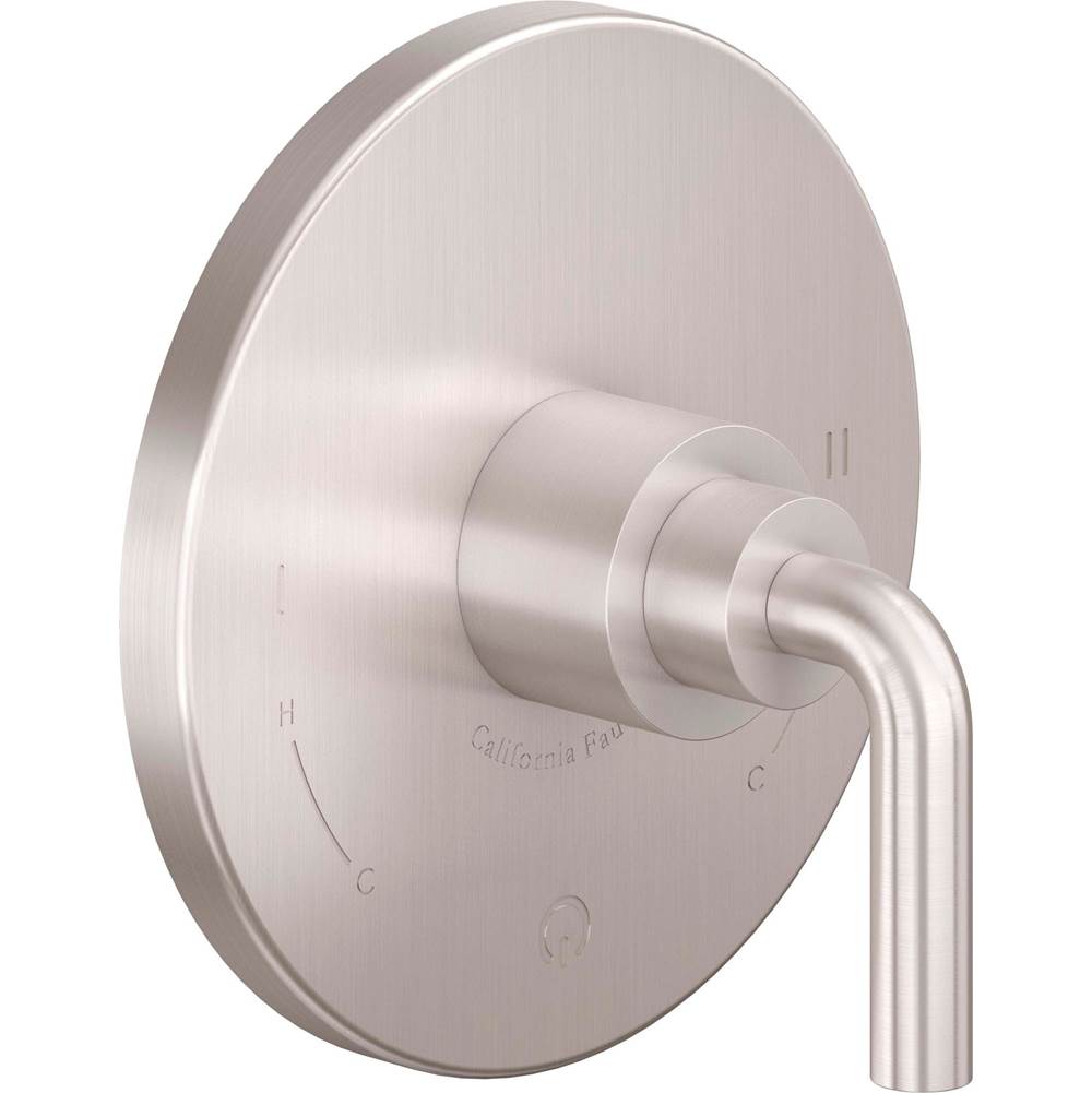 California Faucets - Dual Pressure Balance Trim Only - Gloss White