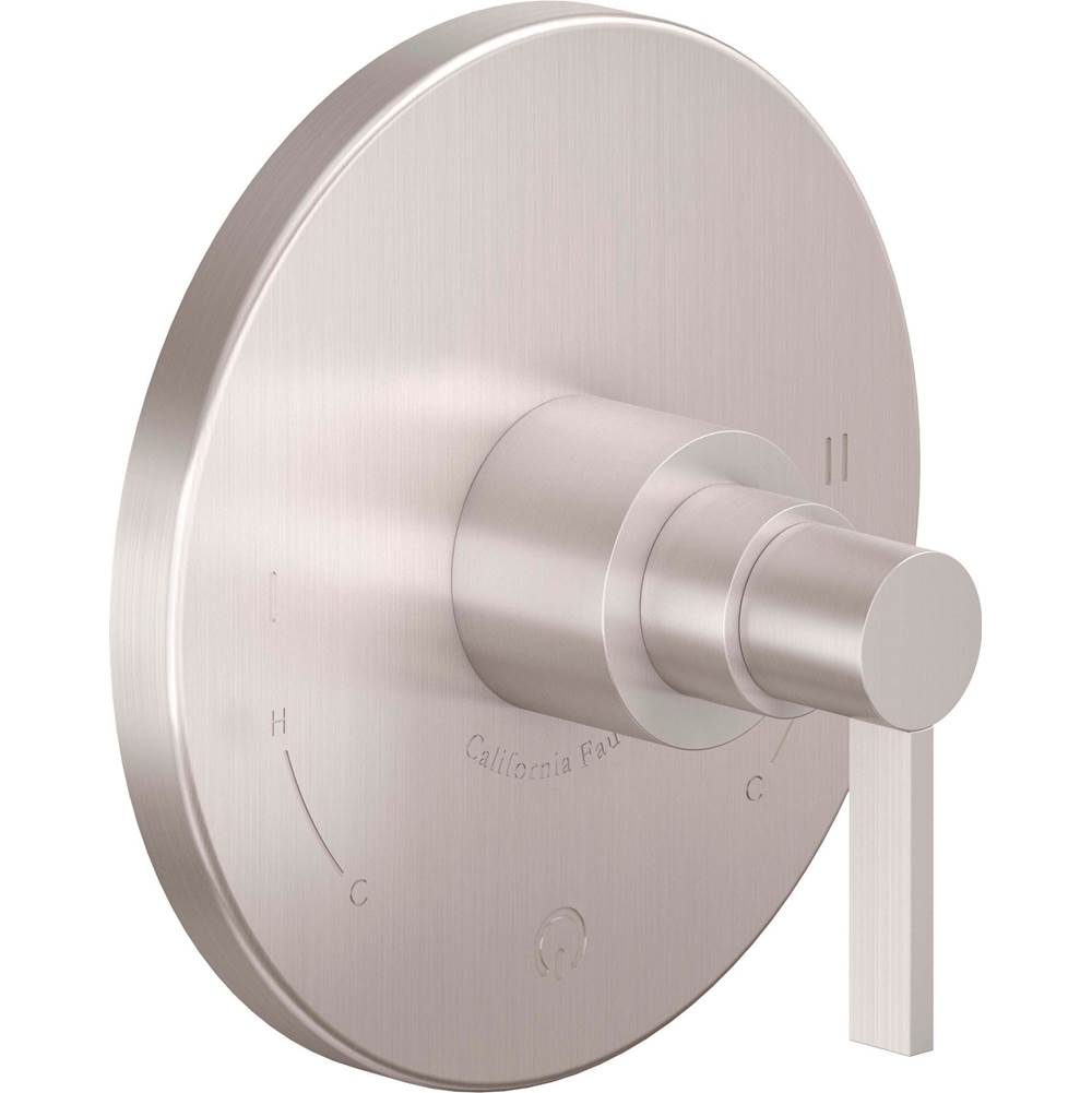 California Faucets - Dual Pressure Balance Trim Only - Gloss White