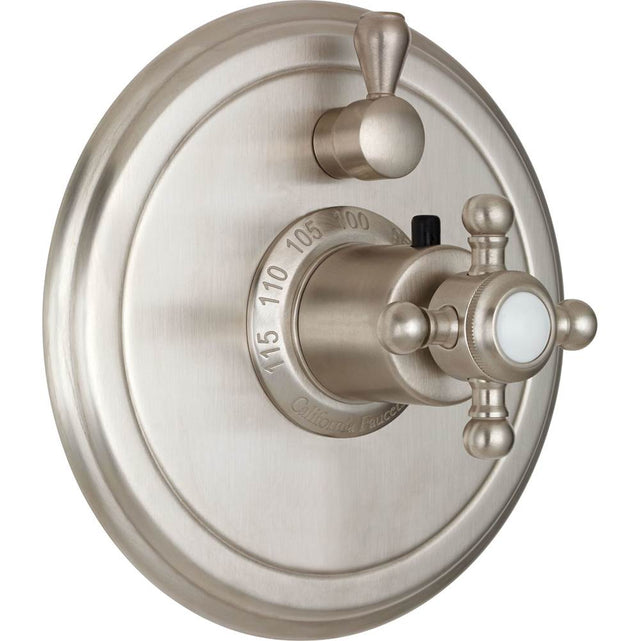 California Faucets - StyleTherm Trim Only with Single Volume Control - Gloss White