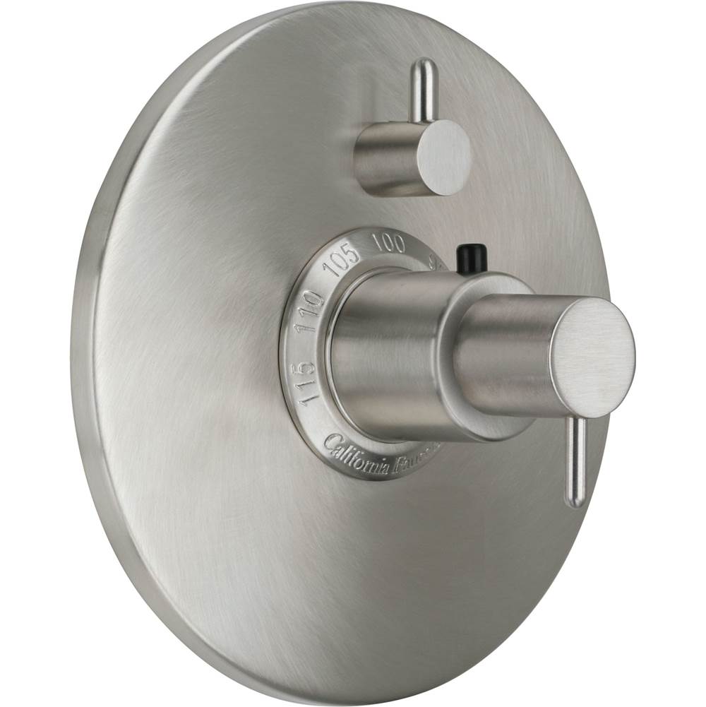 California Faucets - StyleTherm Trim Only with Single Volume Control - Gloss White