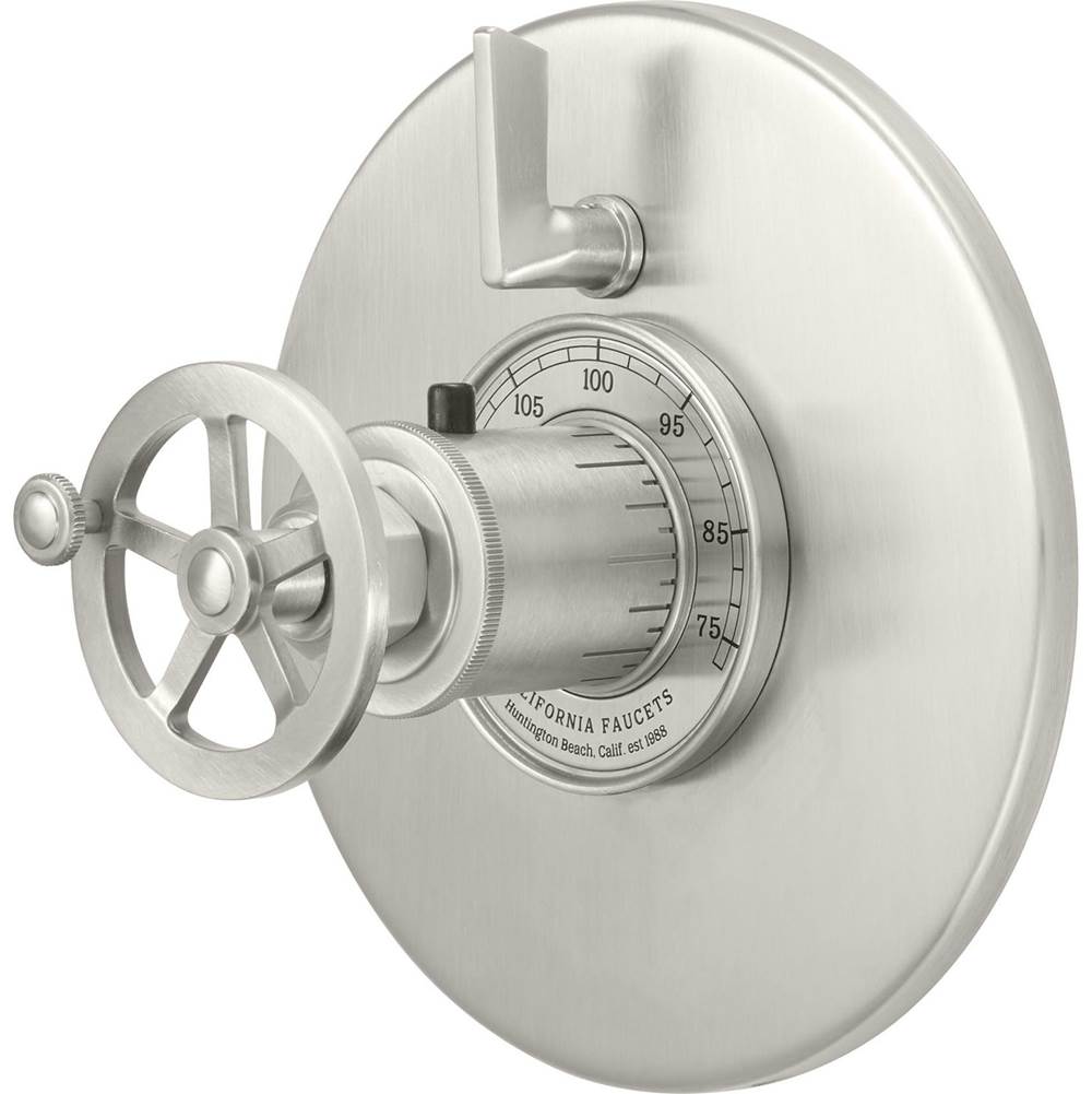 California Faucets - StyleTherm Trim Only with Single Volume Control - Gloss White
