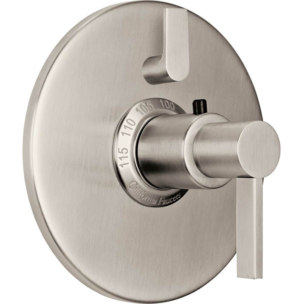 California Faucets - StyleTherm Trim Only with Single Volume Control - Gloss White