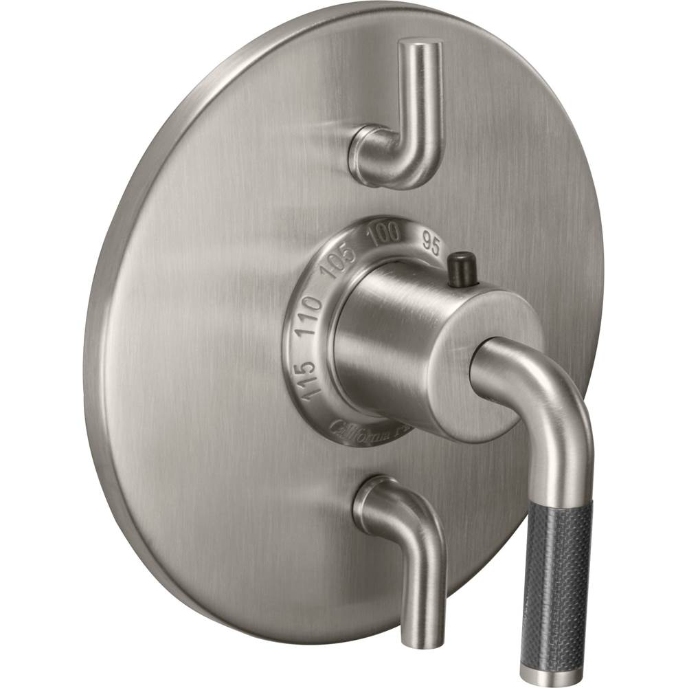 California Faucets - StyleTherm Trim Only with Dual Volume Control - Gloss White
