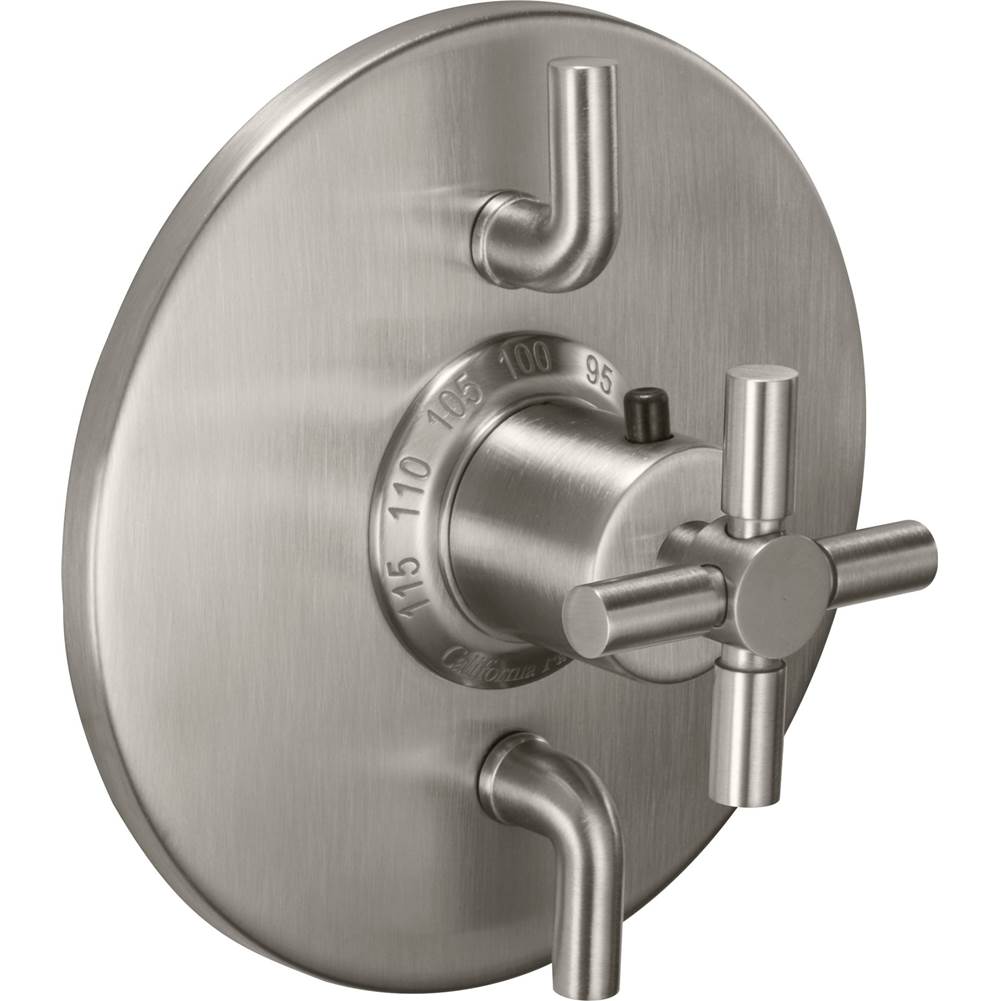 California Faucets - StyleTherm Trim Only with Dual Volume Control - Gloss White