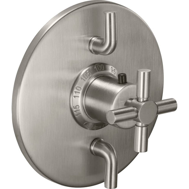 California Faucets - StyleTherm Trim Only with Dual Volume Control - Gloss White